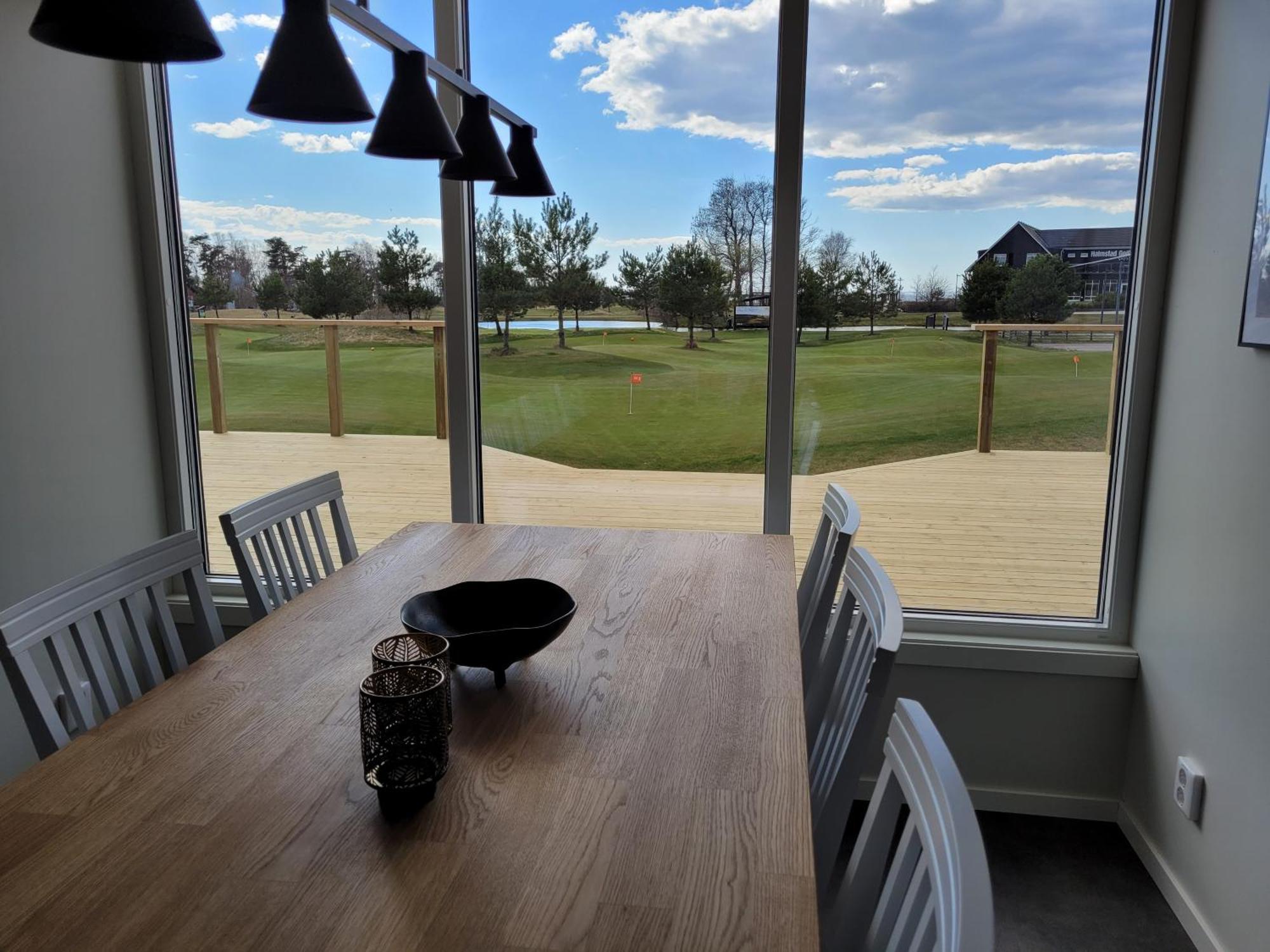 Halmstad Golfarena Stugor Bagian luar foto