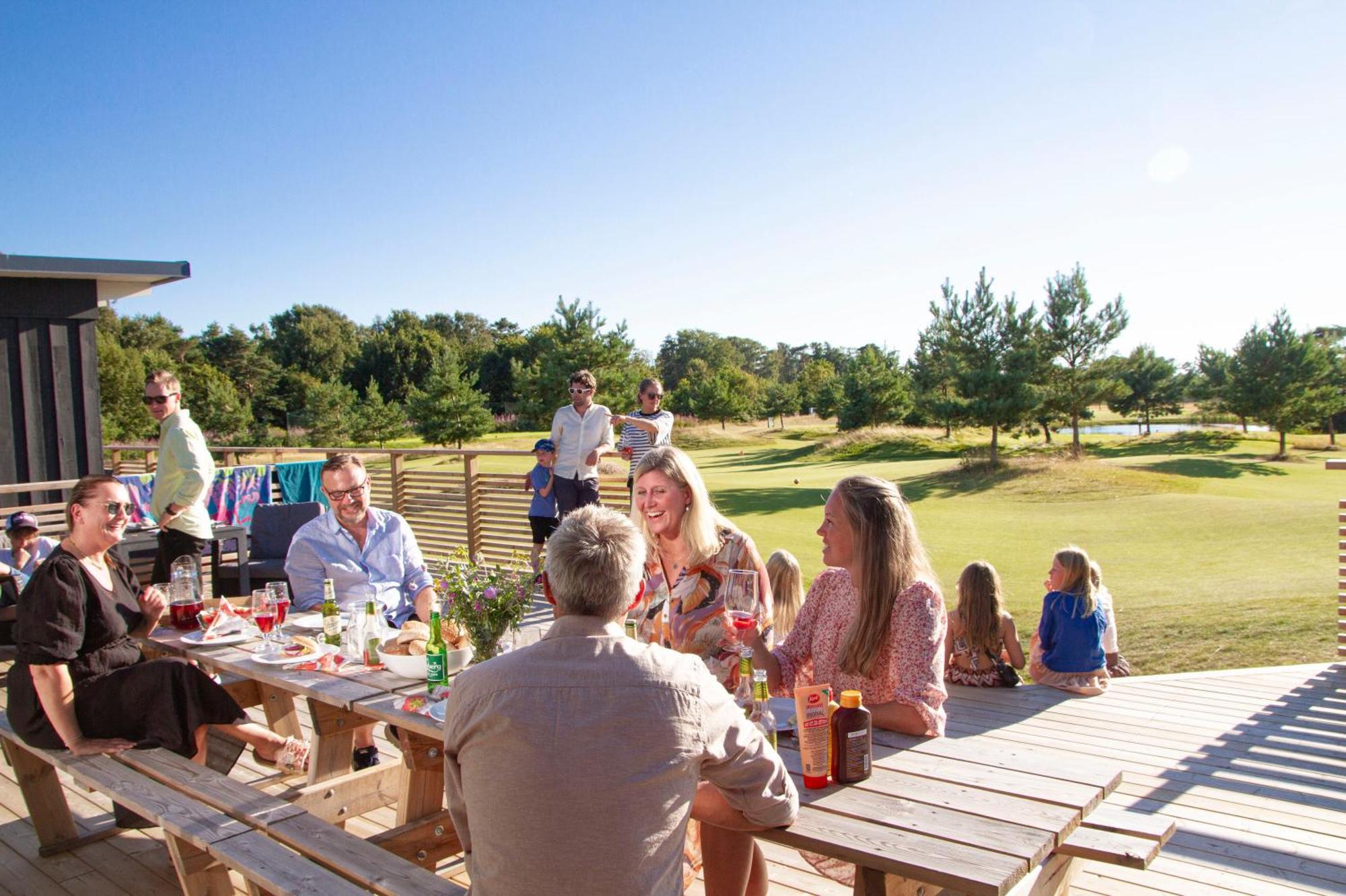 Halmstad Golfarena Stugor Bagian luar foto
