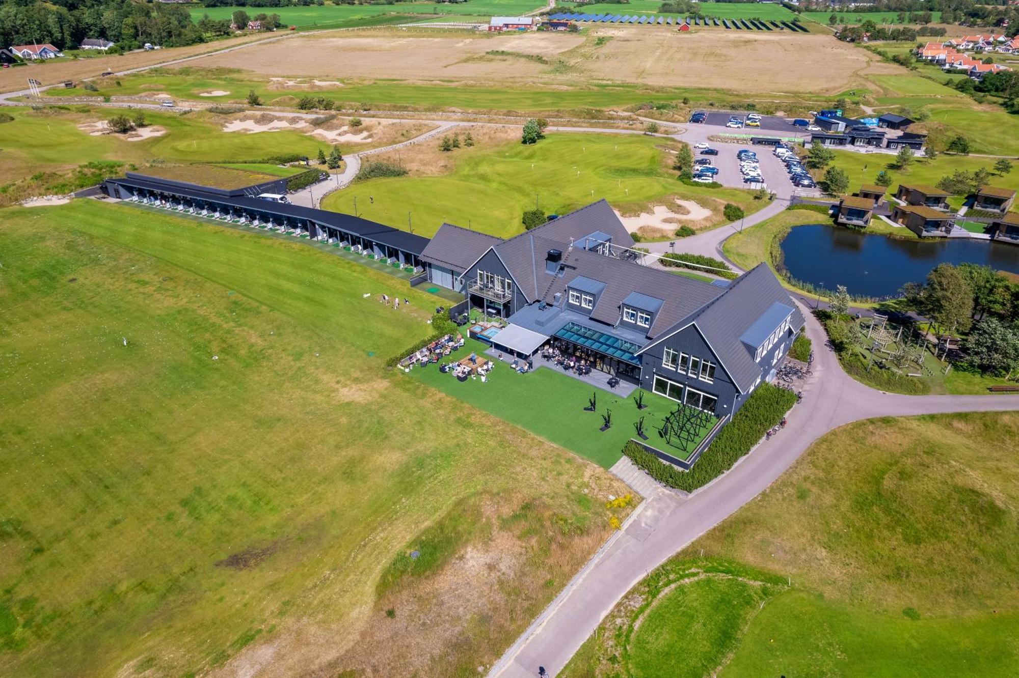 Halmstad Golfarena Stugor Bagian luar foto