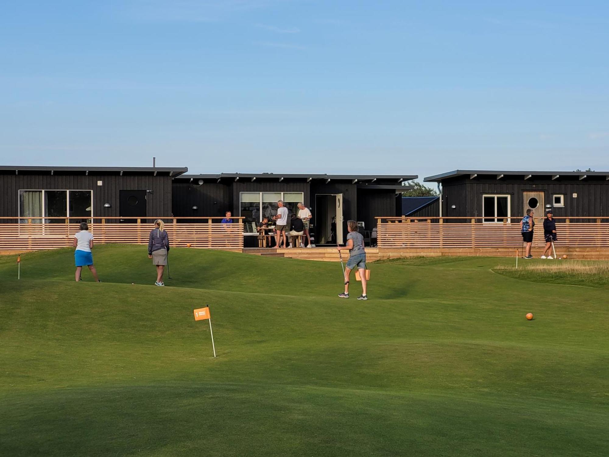 Halmstad Golfarena Stugor Bagian luar foto