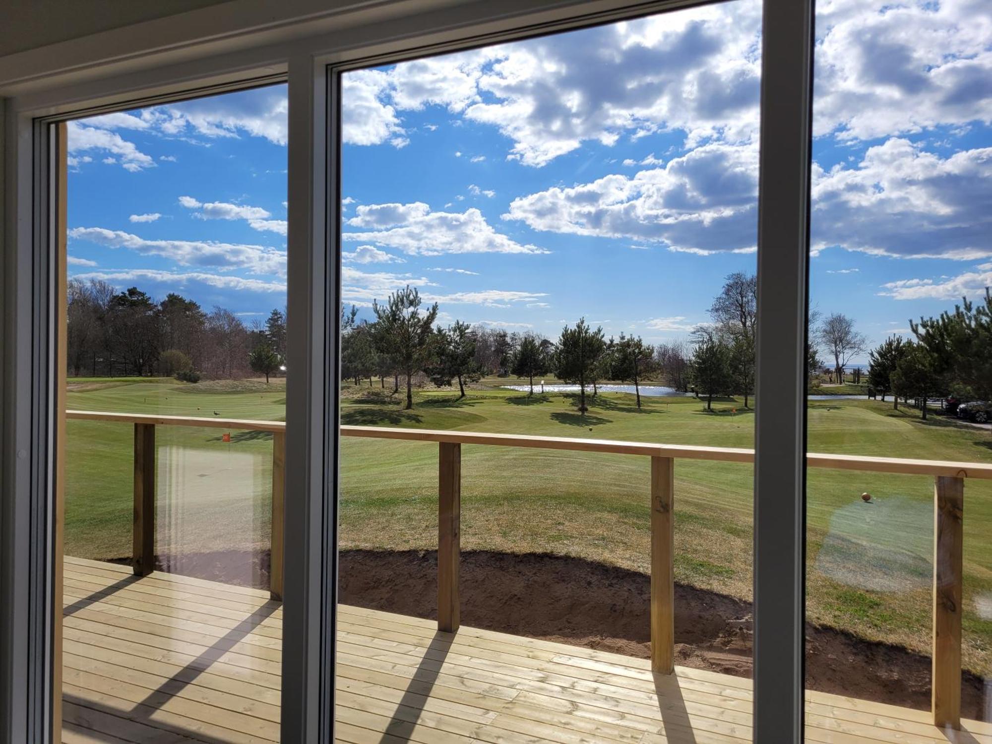 Halmstad Golfarena Stugor Bagian luar foto